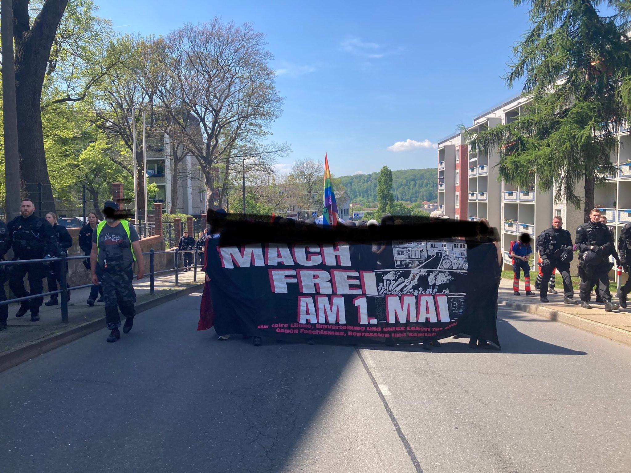 Stellungnahme zu den Vorfällen im Umfeld der Demo „Mach frei am 1. Mai“ in Gera