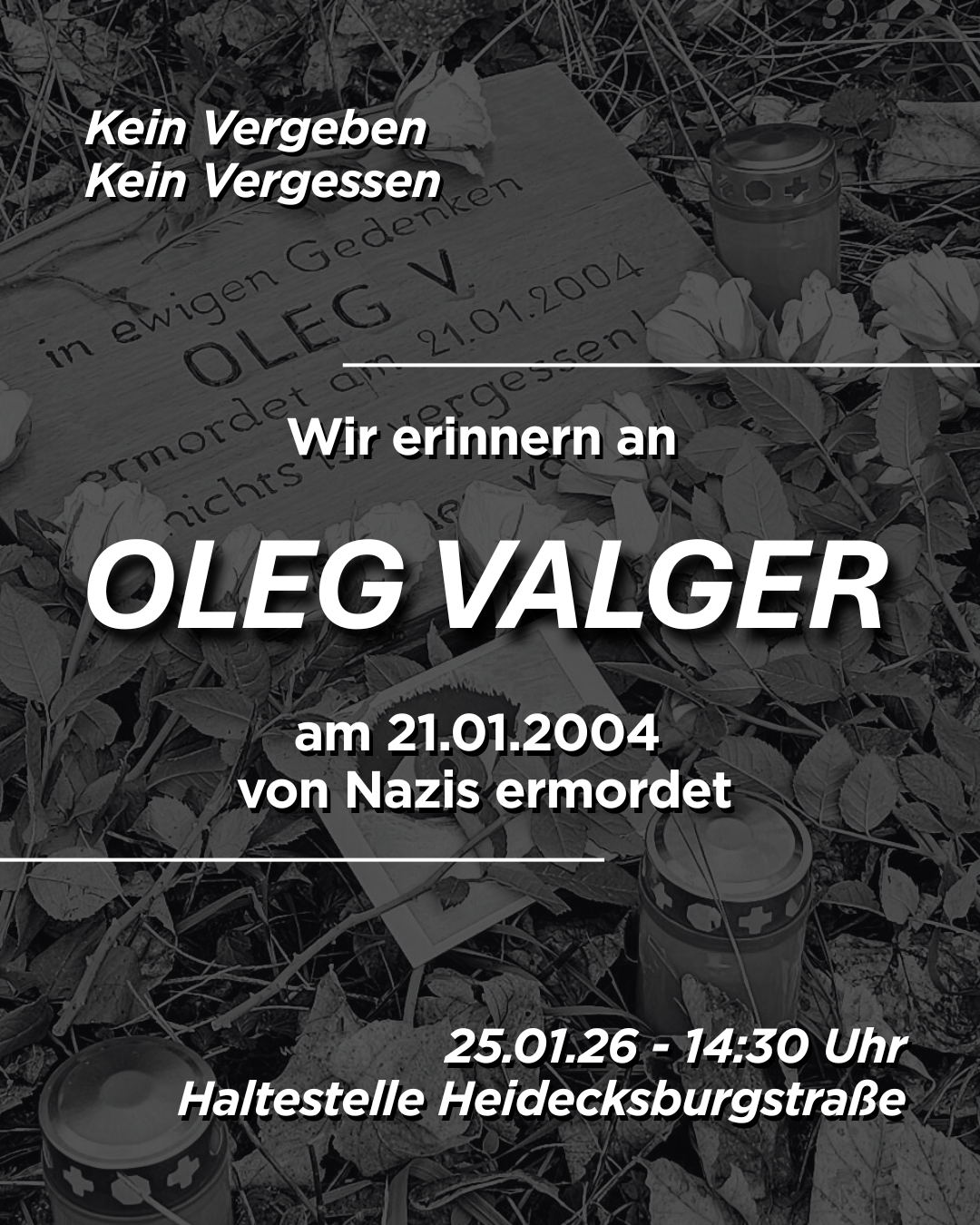Aufruf: Gedenken an Oleg Valger am 25.01.2026