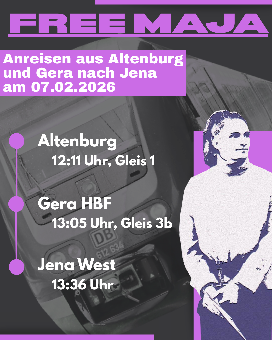 Anreisen aus Altenburg und Gera nach Jena